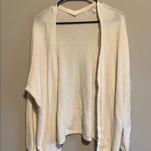 White cardigan